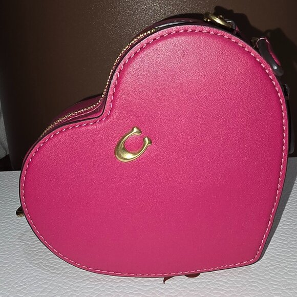 Coach Red Heart Crossbody 14 Mini Purse - Picture 1 of 8